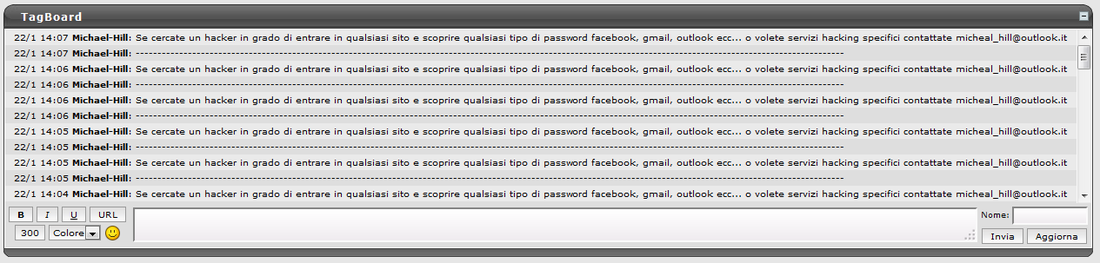 Spam in tagboard