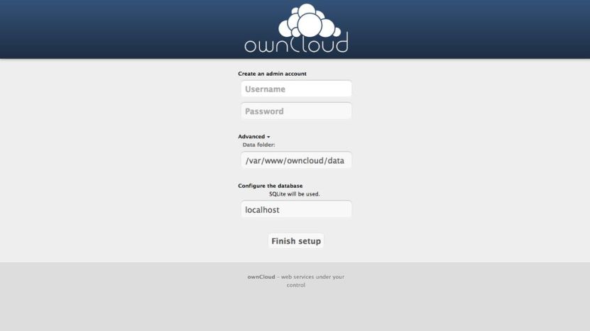 Schermata di OwnCloud