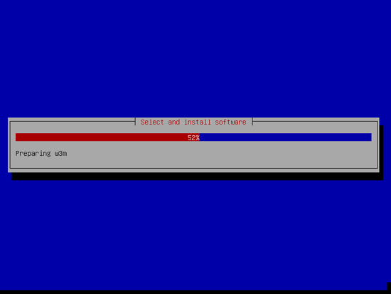 Installazione dei pacchetti software selezionati