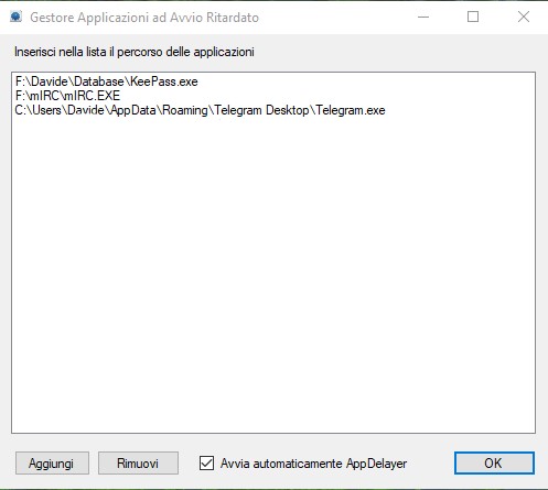 AppDelayer - Gestore