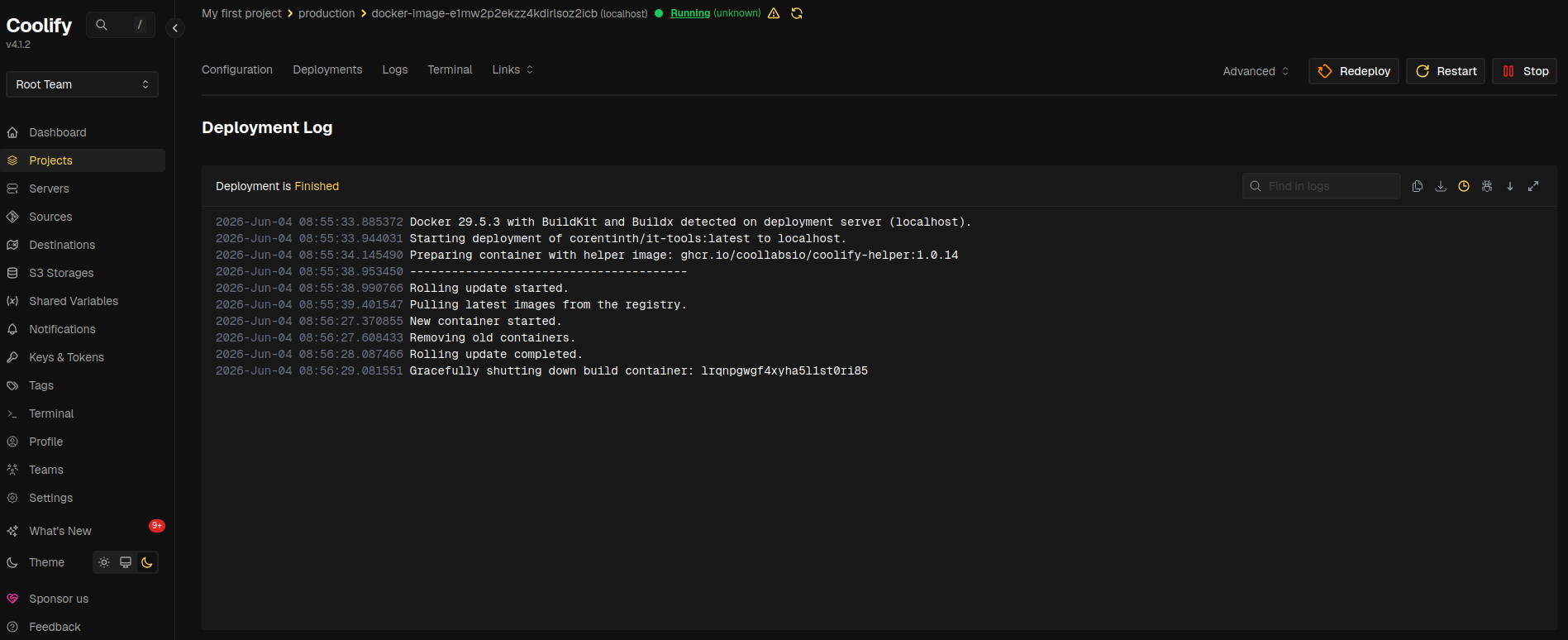 Coolify - Deploy